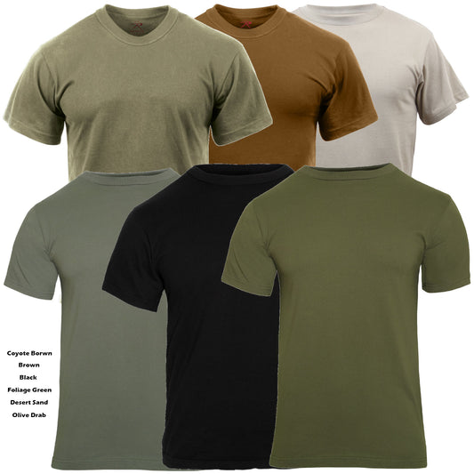 Rothco Solid Color 100% Cotton T-Shirt