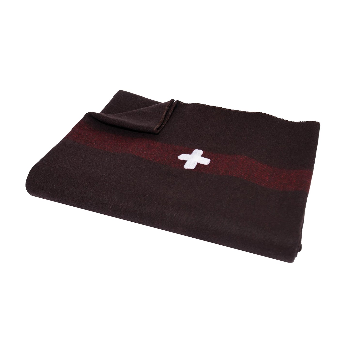 Swiss Army Wool Blanket With Cross 62x80 Fire Retardant Safety Blanket
