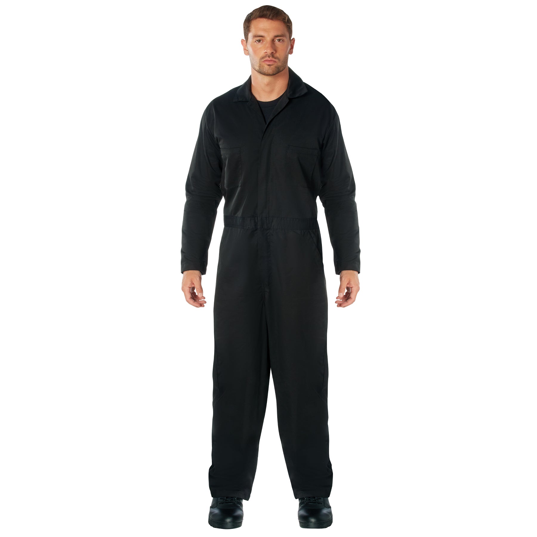 Men's Black or Midnight Navy Blue Workwear Coverall Mechanic