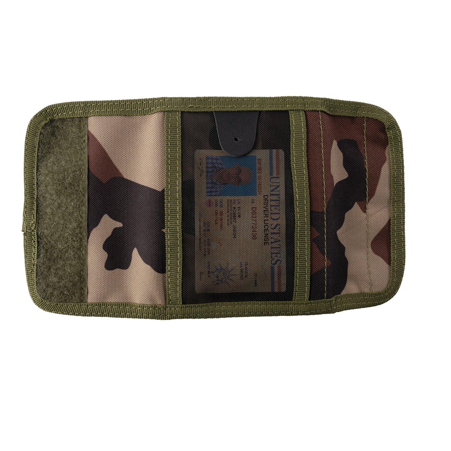 Deluxe Commando Tri-Fold Wallet with 11 Compartments & ID Badge Holder