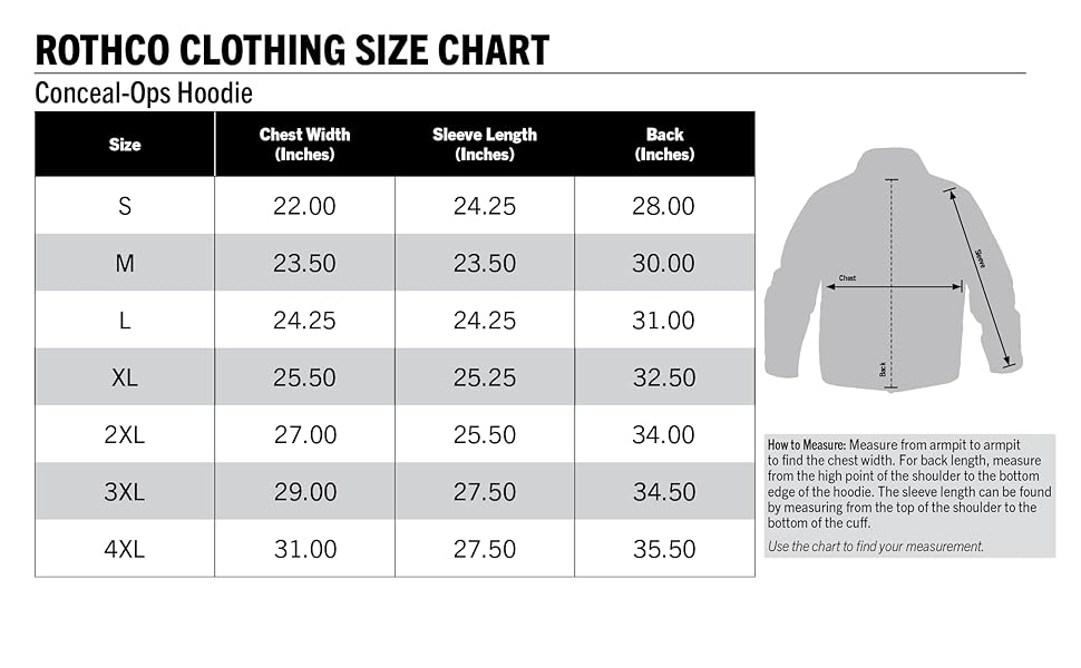 Mens Black Concealed Carry Tactical Hooded Hoodie Sweatshirt & USA Flag Patch