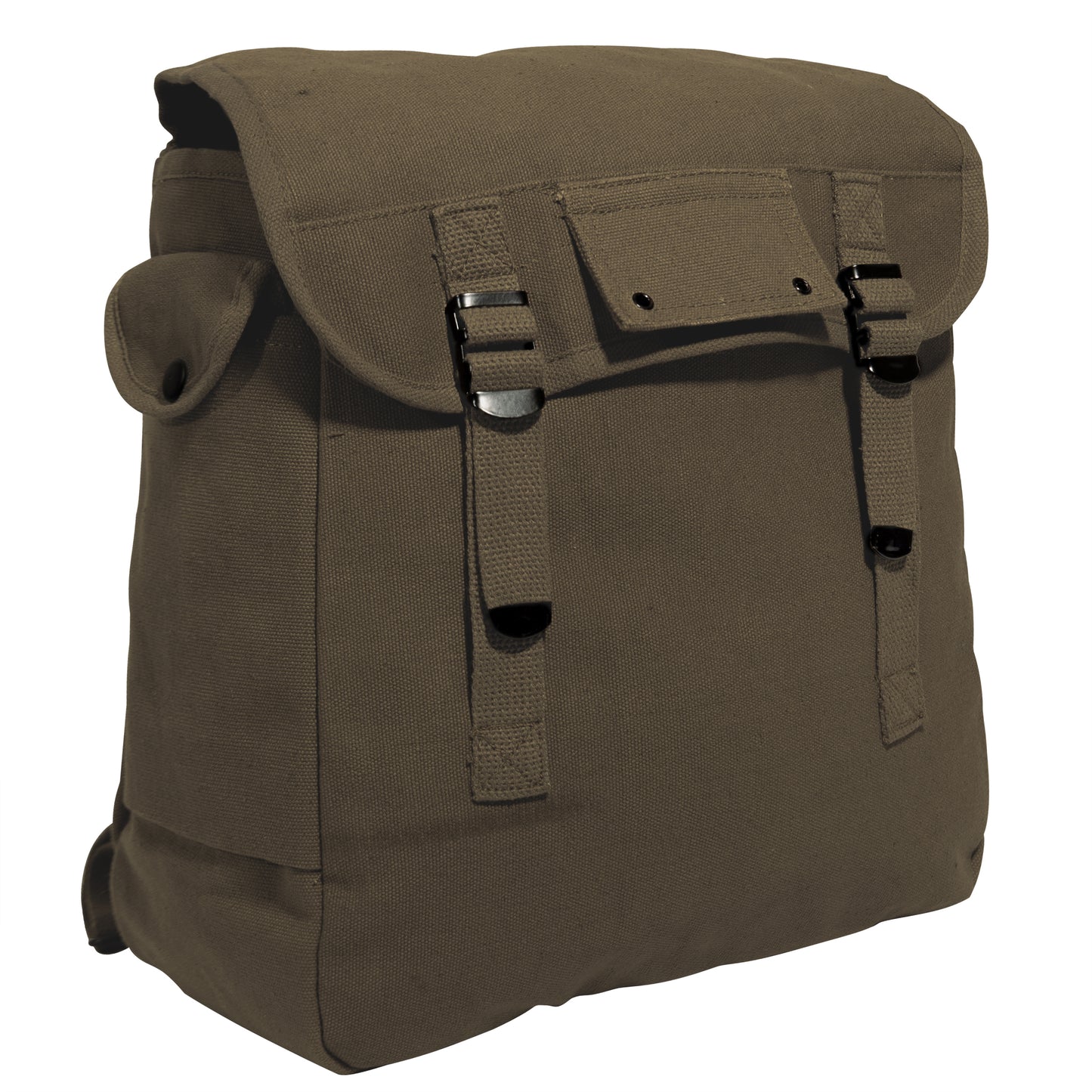 Canvas Musette Bags in Olive Drab or Black - 15 Liter Capacity 12"x12"x6"