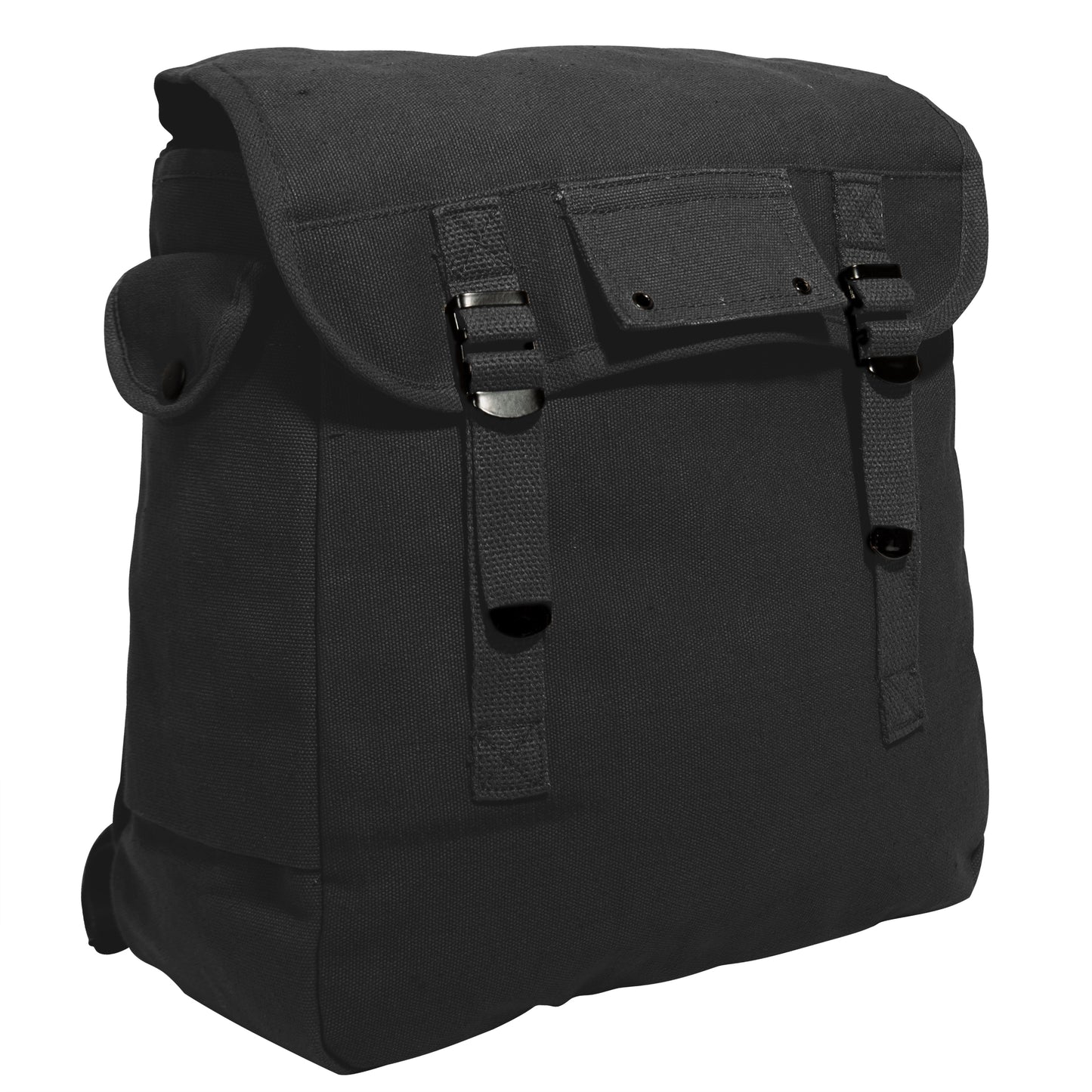 Canvas Musette Bags in Olive Drab or Black - 15 Liter Capacity 12"x12"x6"