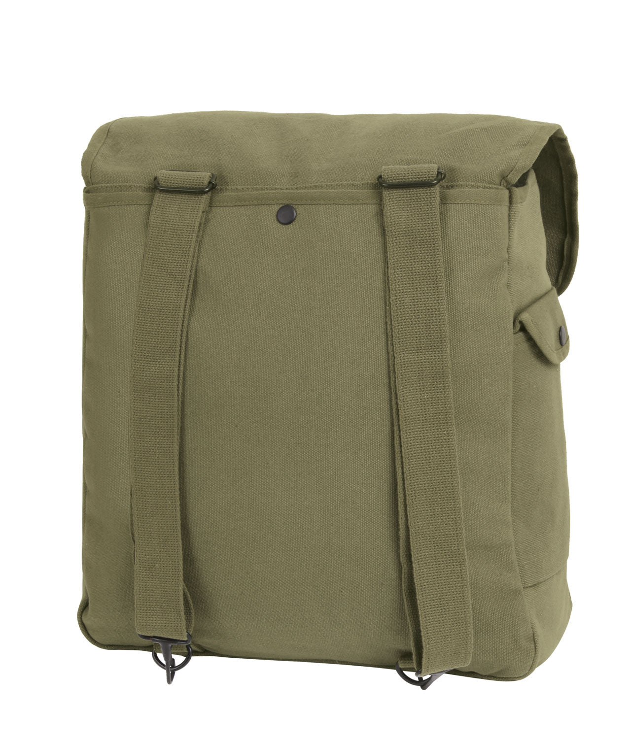 Jumbo Canvas Musette Bags in Olive Drab or Black - 18L Capacity 15"x15"x5"