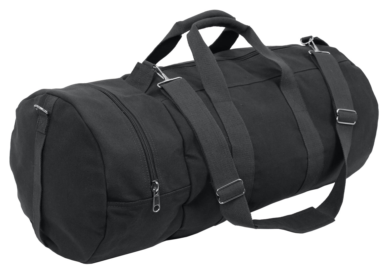 Canvas Sports Bag - Double-Ender 3 Pocket Sports & Gym Bag Black/OD - 30"x13"