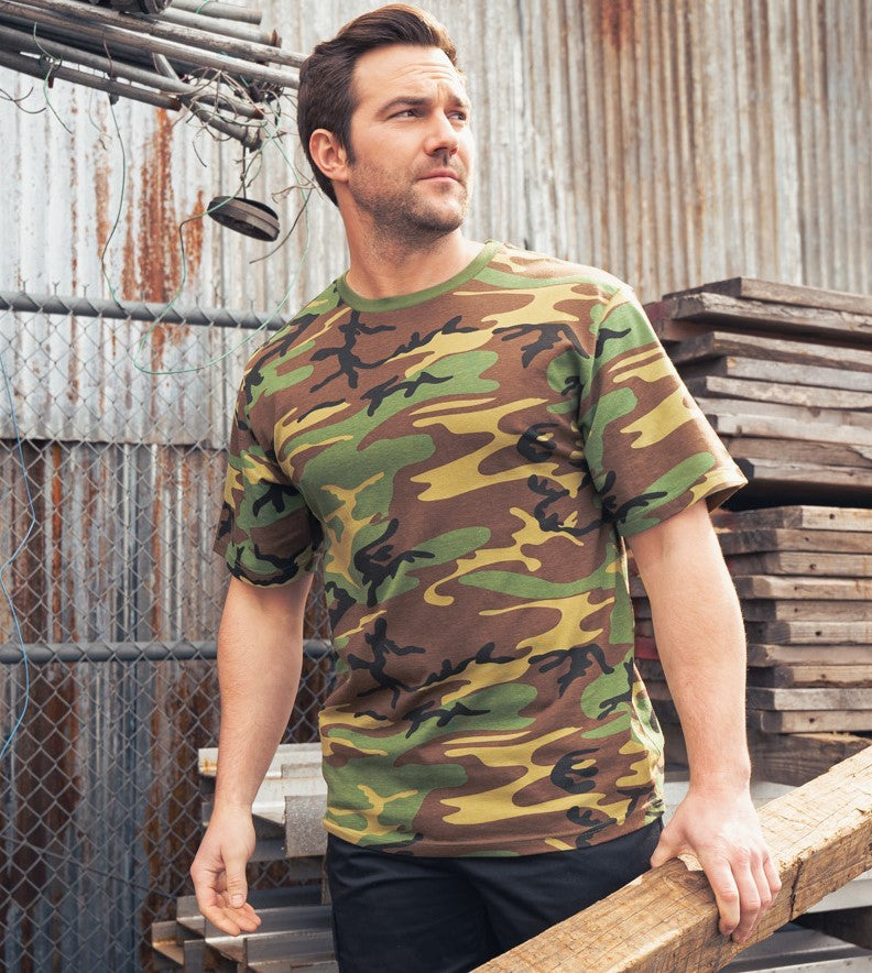 100% Cotton Camo T-Shirt Collection 5 Colors, Standard Fit