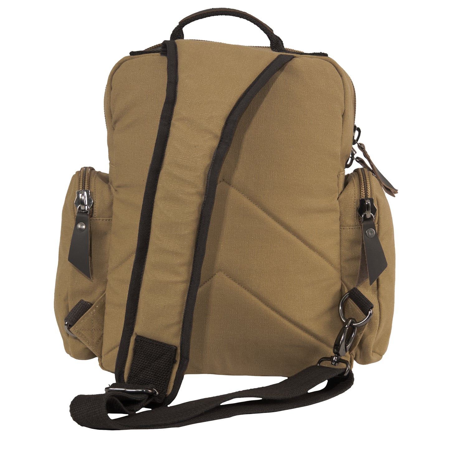 Vintage Canvas Sling Style Backpack - Hiking Travel School