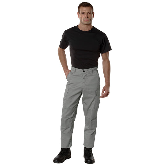 Rothco Relaxed Fit Zipper Fly BDU Pants in Grey