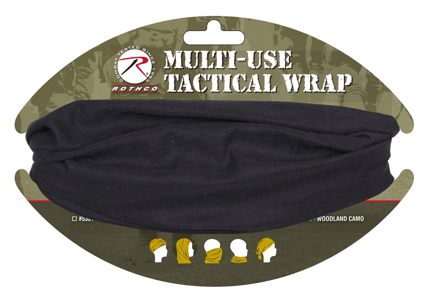 Multi-Use Neck Gaiter and Face Covering Tactical Wrap Lightweight 100% Polyester