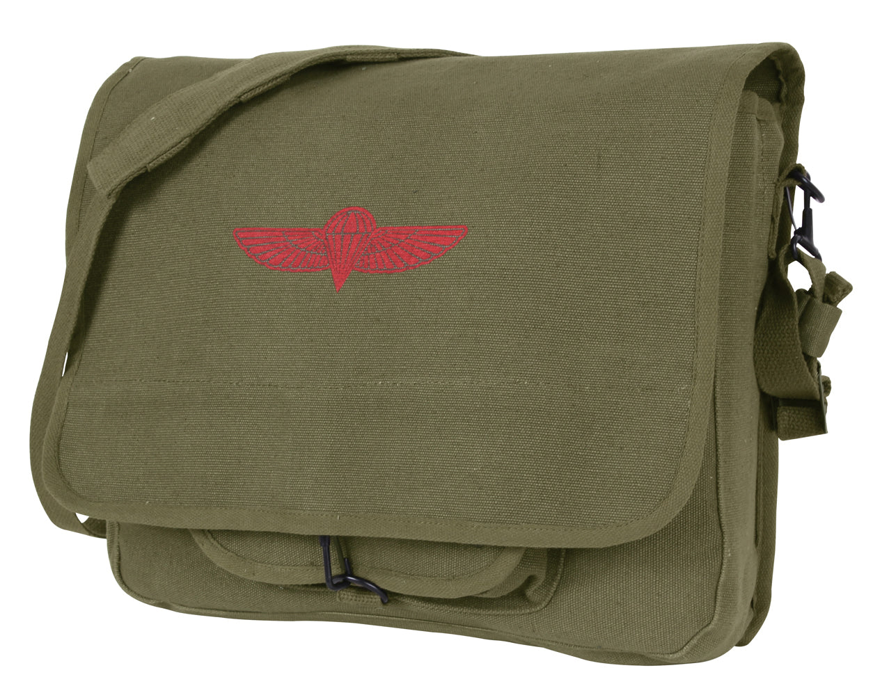 Rothco Canvas Israeli Paratrooper Bag - Over The Shoulder Canvas Messenger Bag
