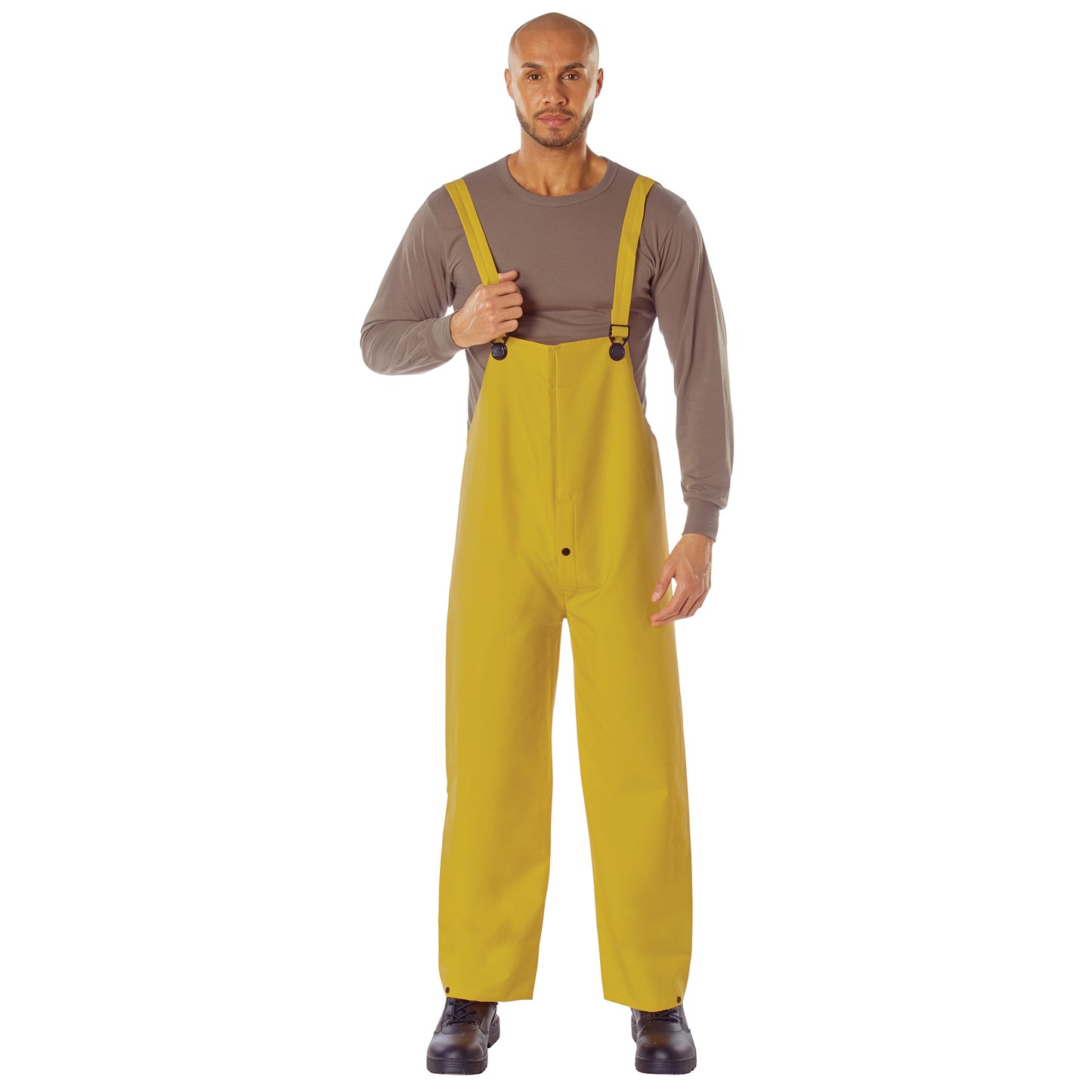 Adult's Deluxe Heavyweight PVC Rainsuit - Yellow Rain Top & Bottom Suit