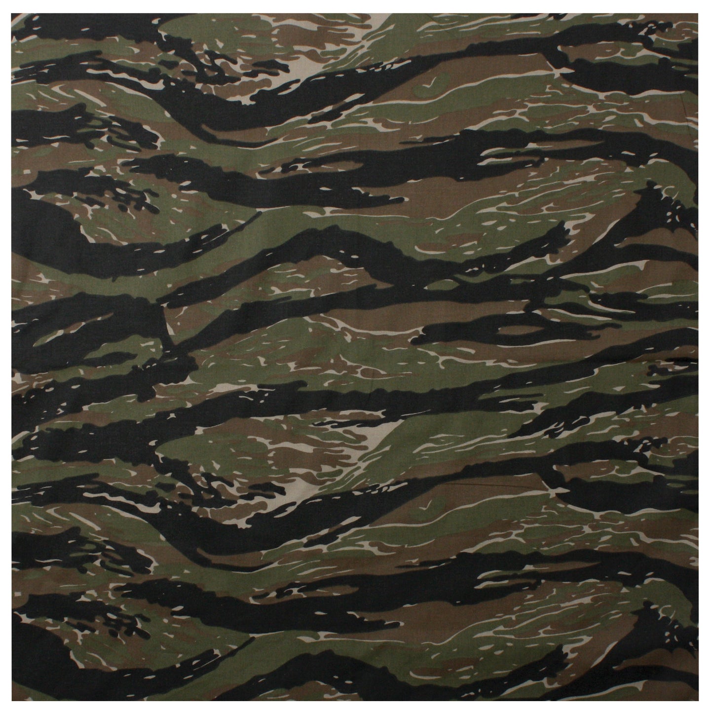 Tiger Stripe Camo Bandana 6-Pack Face Mask Headband & Skull Cap 22"x22"