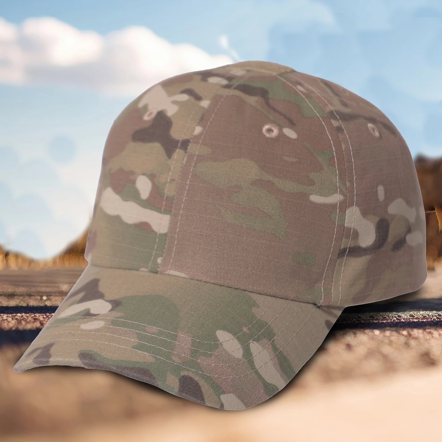 MultiCam Tactical Squadron Cap Adjustable Lightweight Army Camo Baseball Hat