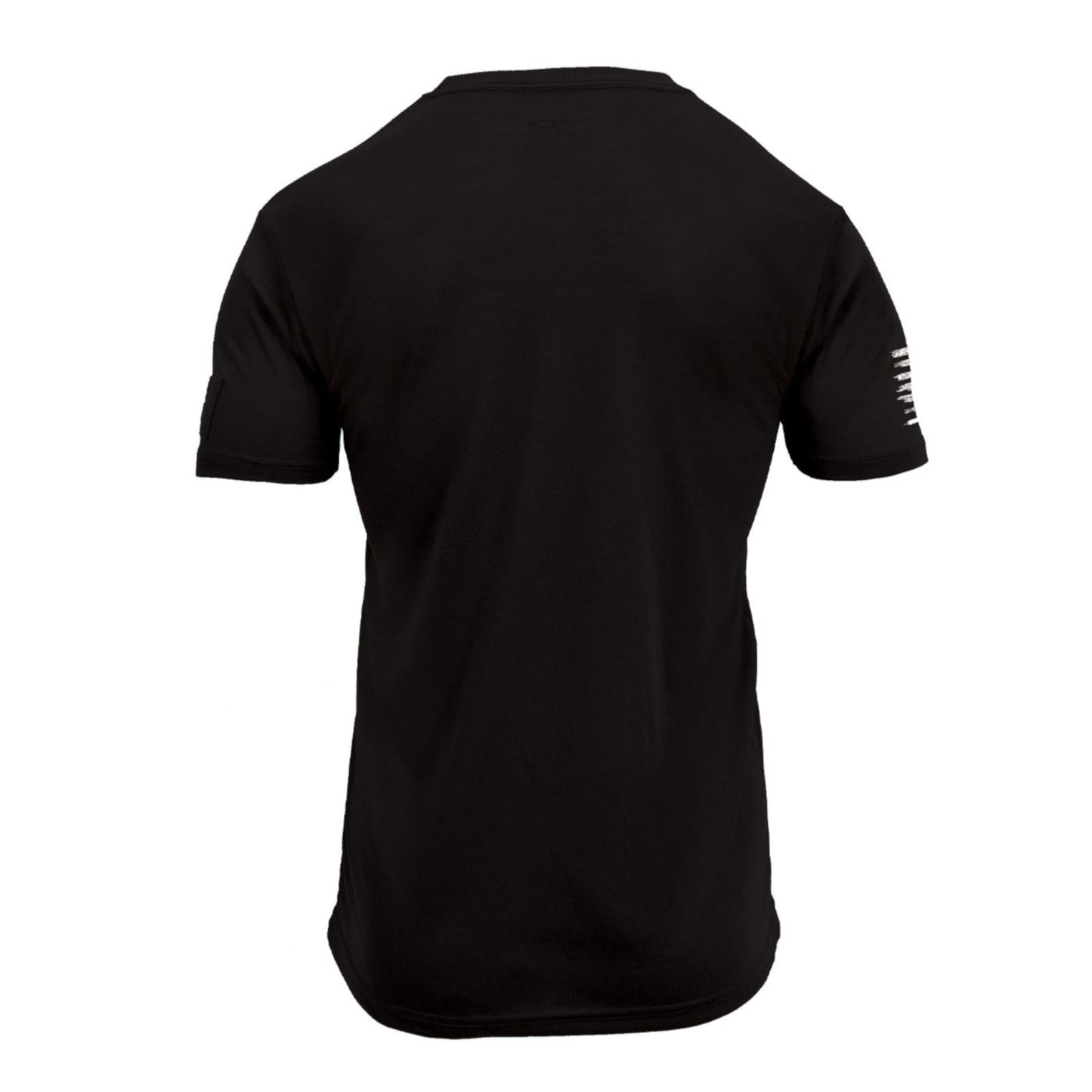 Men's Athletic Fit Moisture Wicking T-Shirt with US Flag Patch
