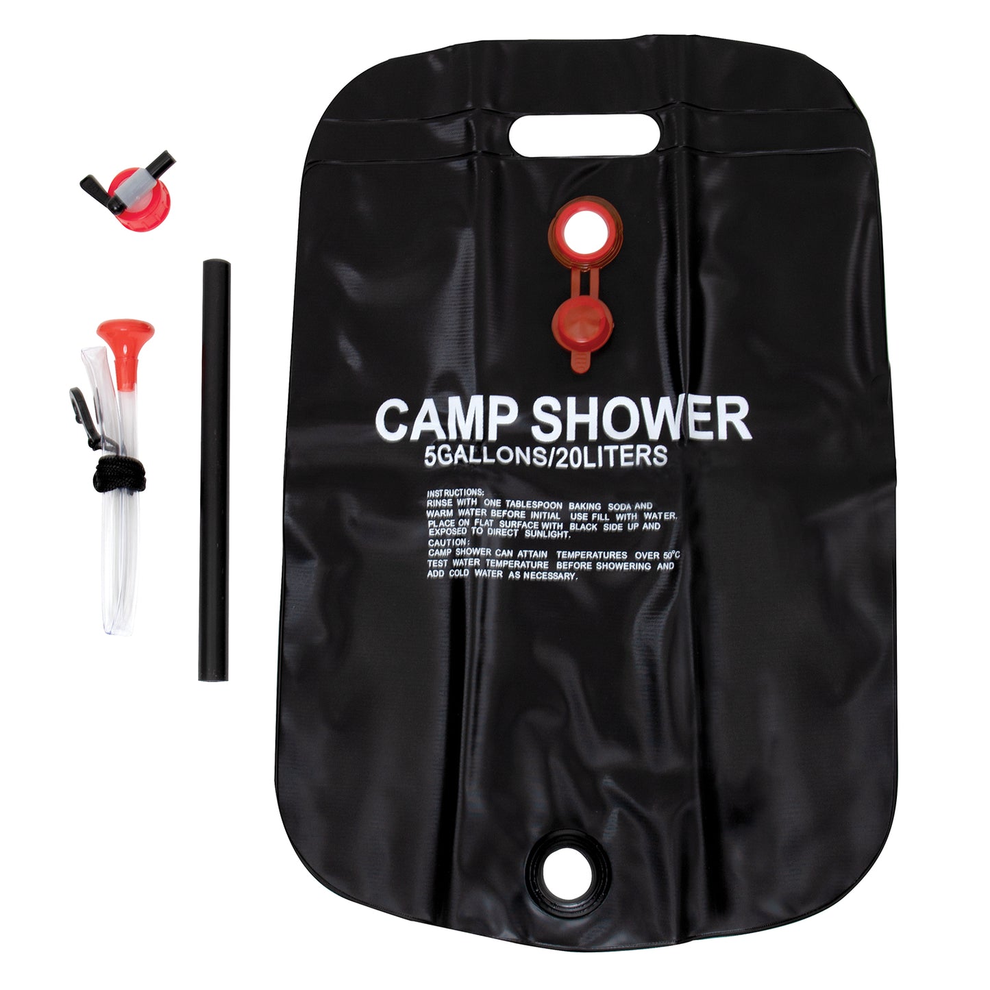 Solar Camping Shower - 5 Gallon Outdoor Solar Hot Water Shower w/ On/Off Switch