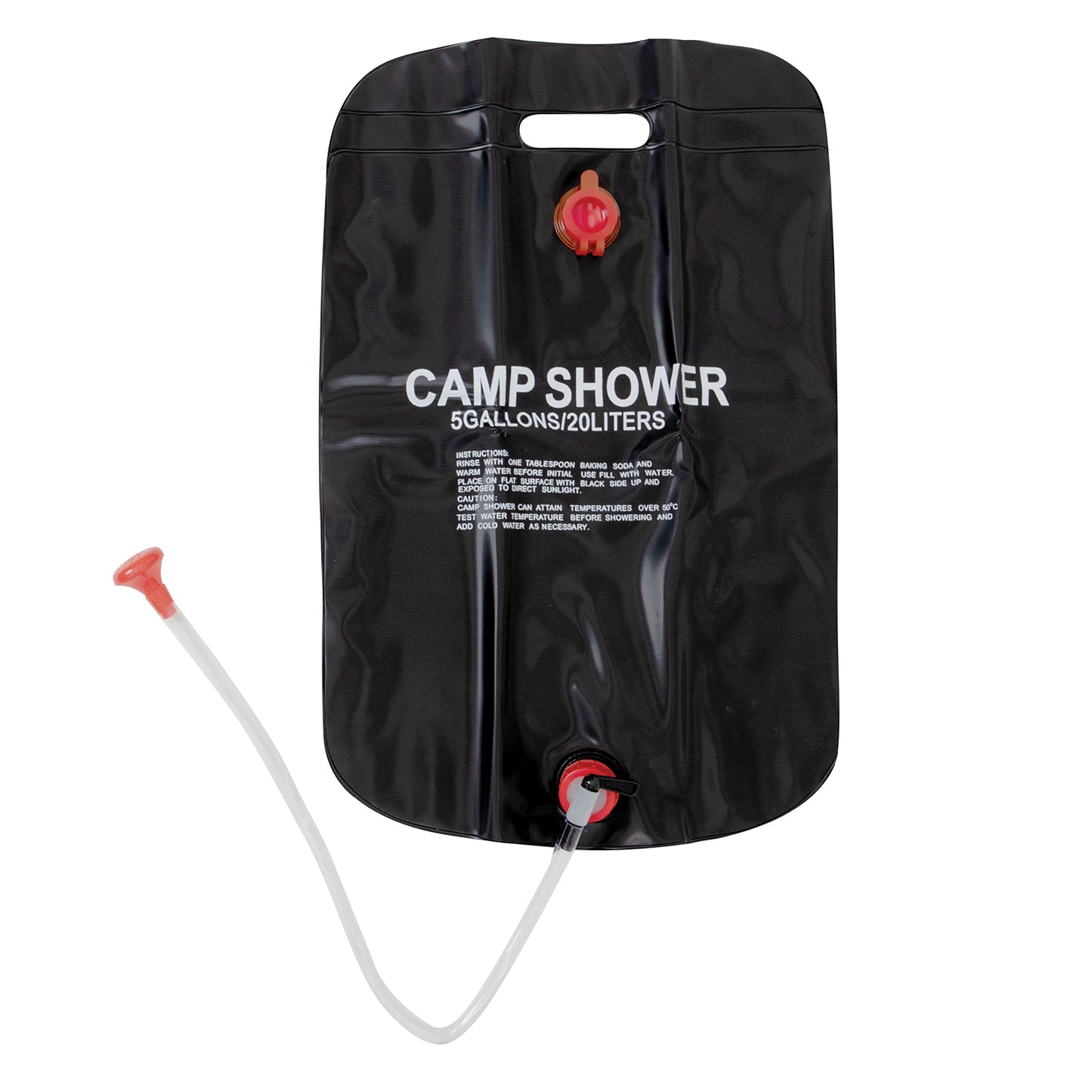 Solar Camping Shower - 5 Gallon Outdoor Solar Hot Water Shower w/ On/Off Switch