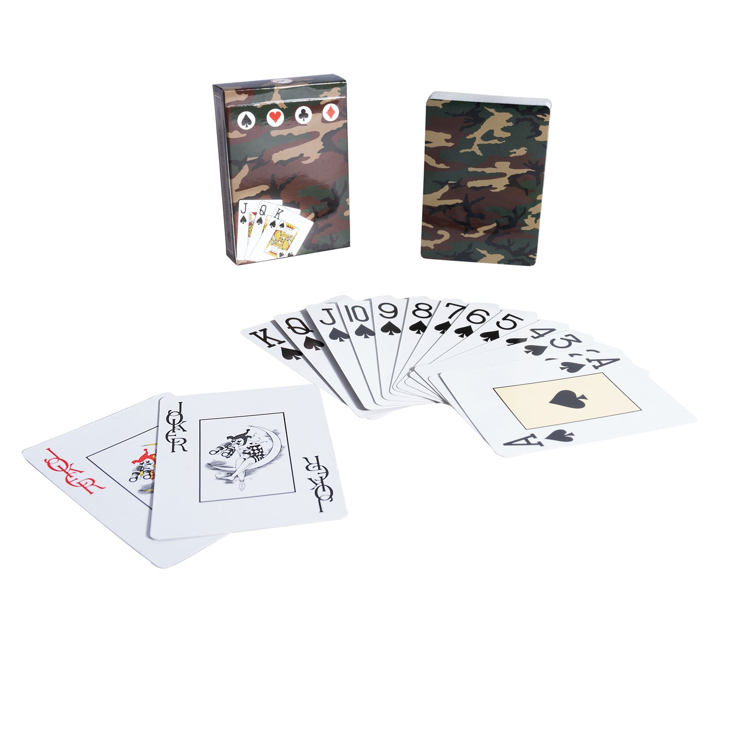 Camouflage Playing Cards - Woodland Camouflage - 52 Card Deck