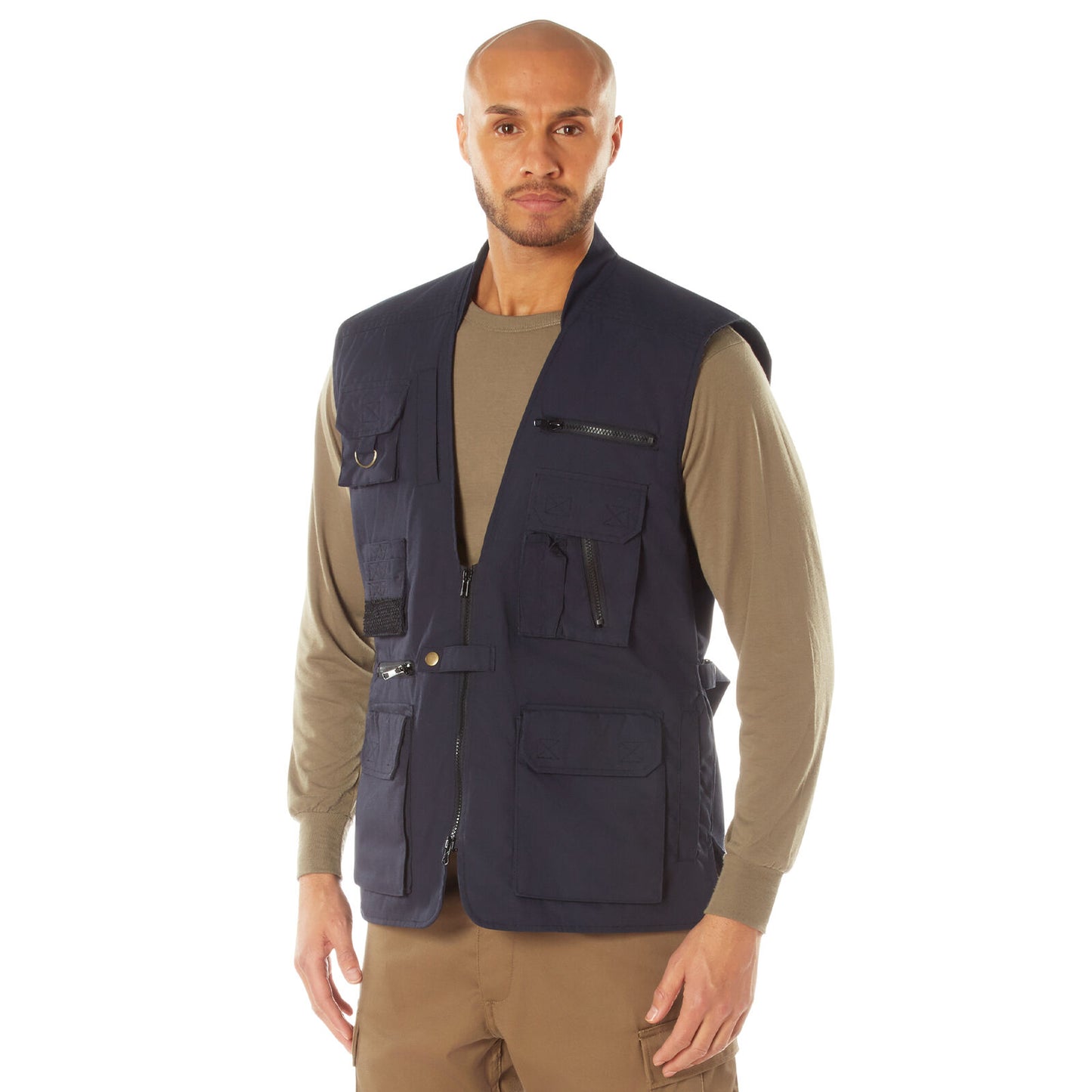 Men's Plainclothes Concealed Carry Vest in Midnight Navy Blue
