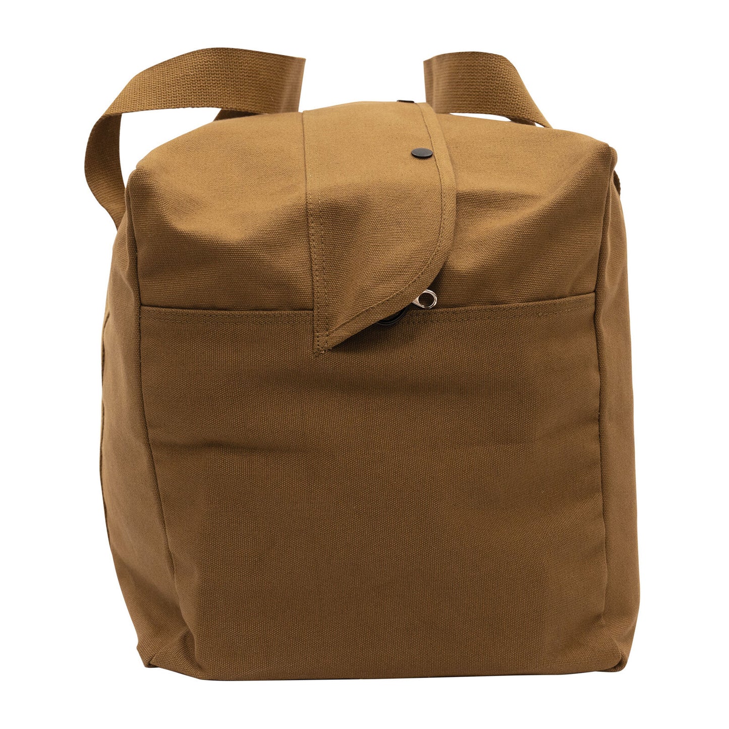 Canvas Parachute Cargo Bag In Work Brown 24"x15"x13" - Twin Handle Duffle Bag