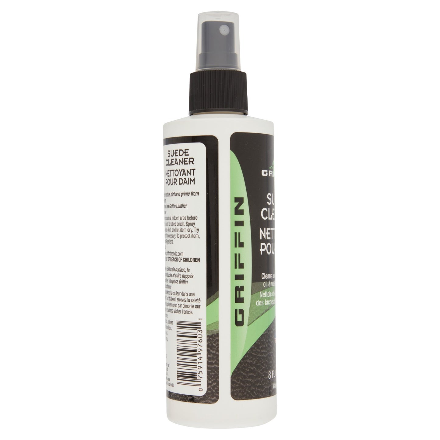 Griffin Suede Cleaner 8 FL OZ. (237g) - Cleans Without Discoloring or Damaging