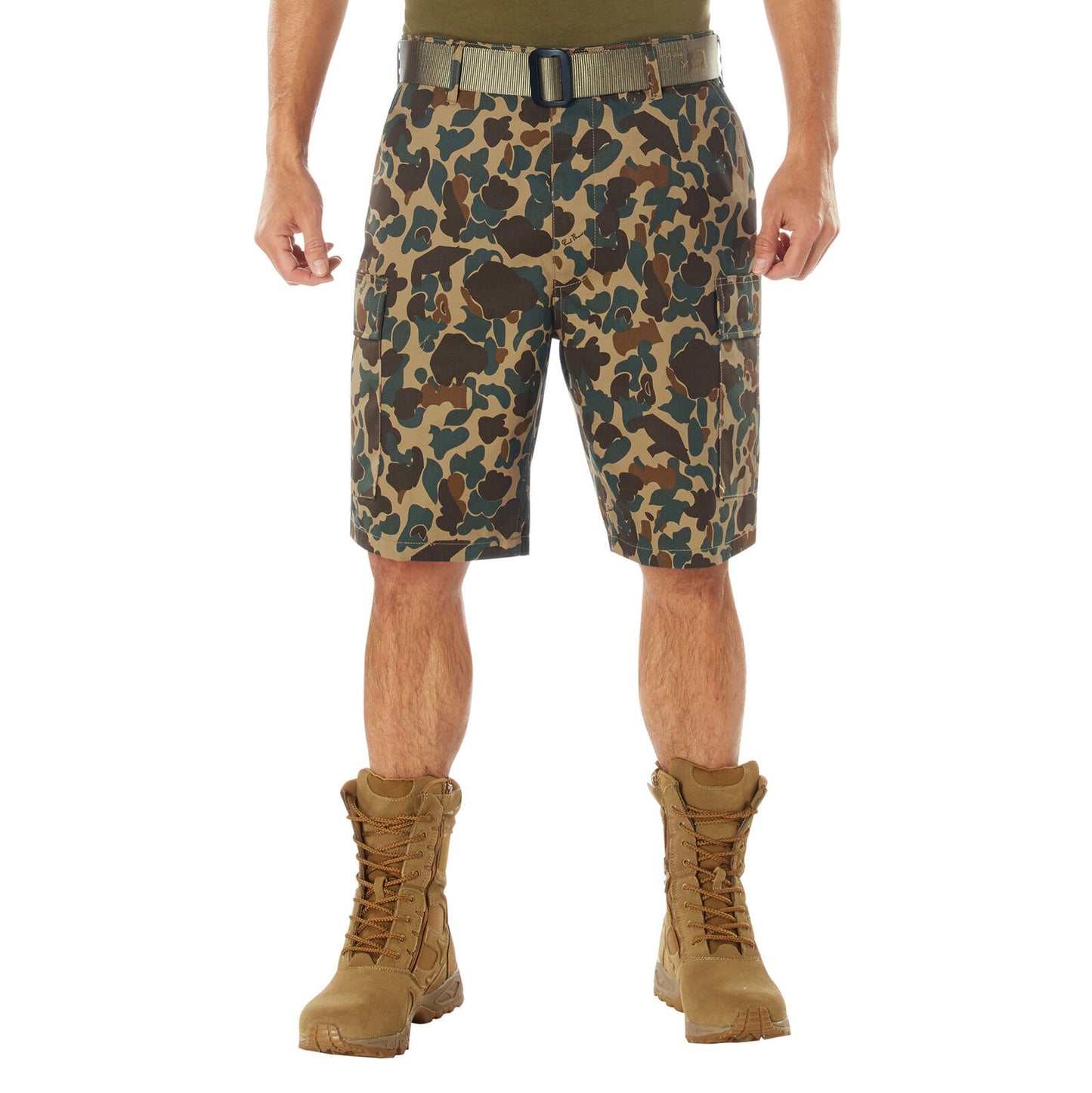 Rothco X Bear Archery Fred Bear Camo BDU Cargo Shorts - Rugged and Heavy-Duty