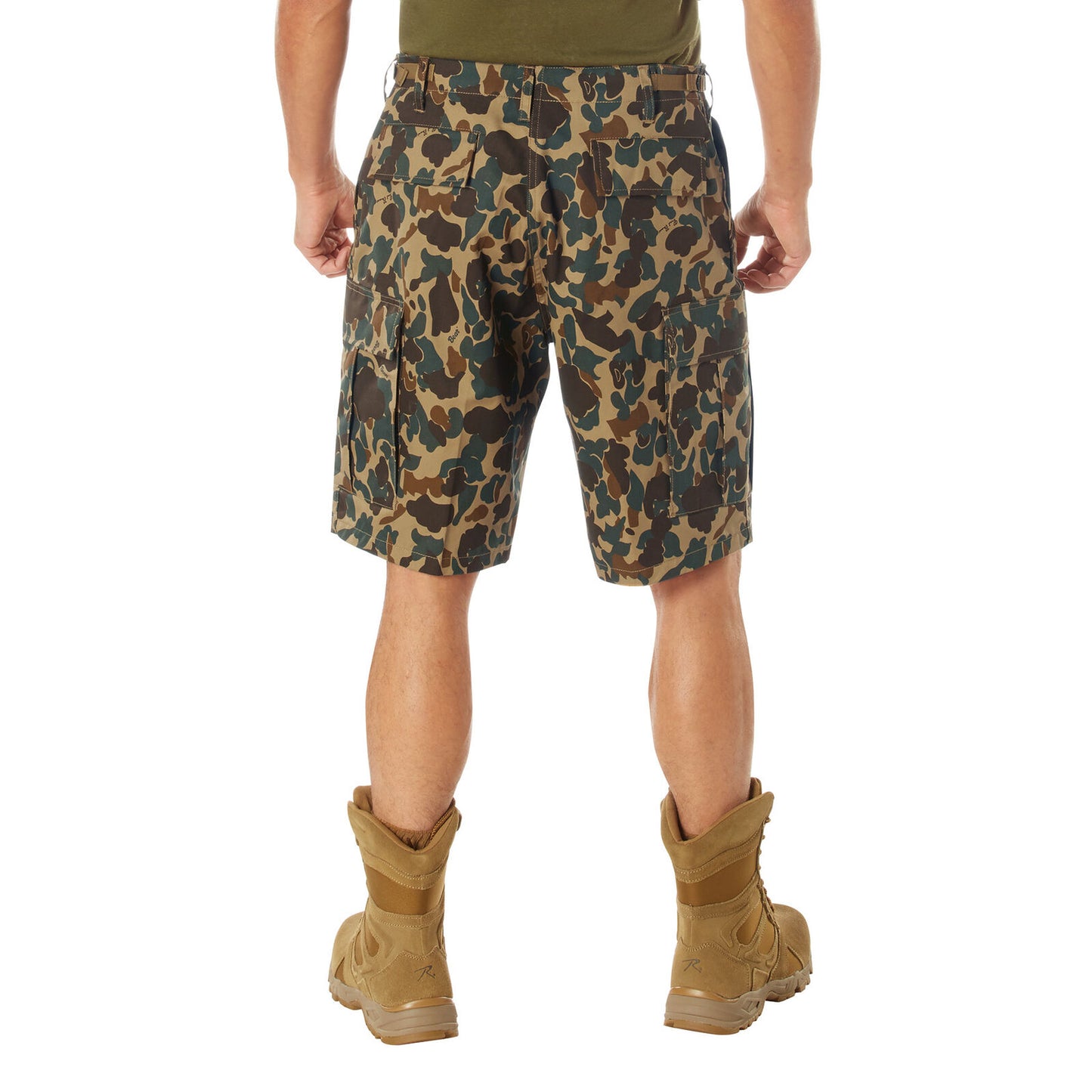 Rothco X Bear Archery Fred Bear Camo BDU Cargo Shorts - Rugged and Heavy-Duty