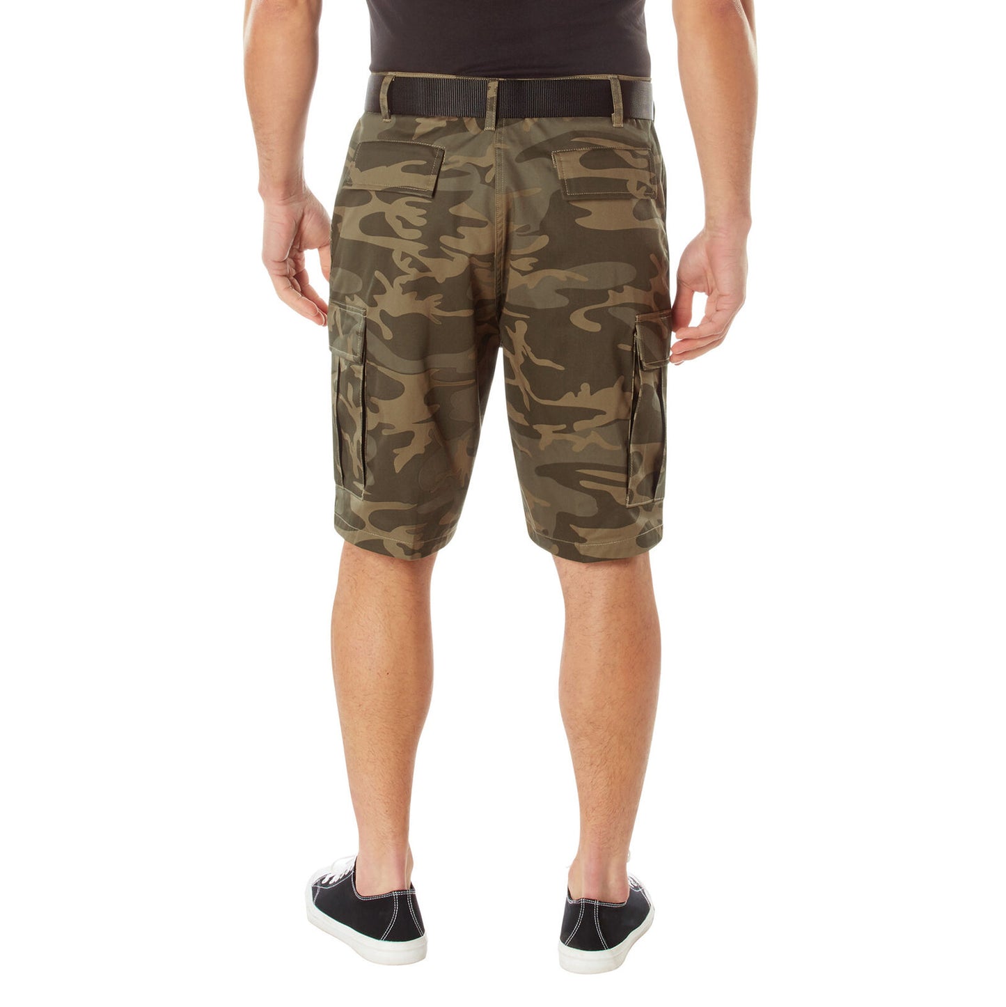 Men's Coyote Camo BDU Shorts - Cotton and Polyester Tactical Cargo Shorts