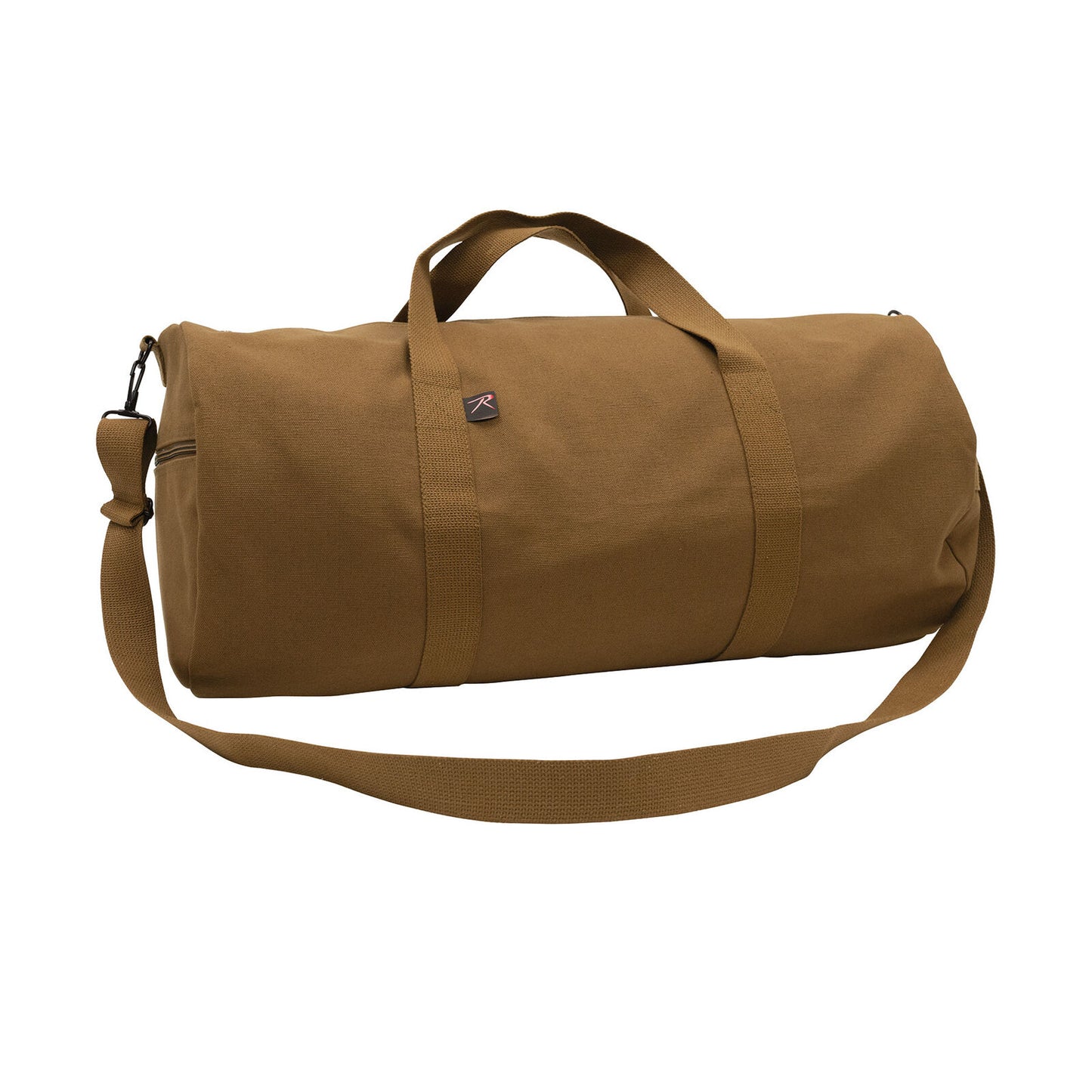 19 Inch Canvas Shoulder Duffel Bag In Work Brown - Heavyweight Travel Bag