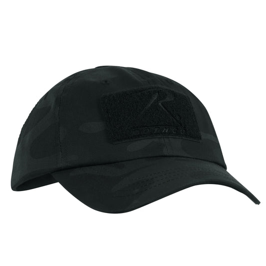 Midnight Black Camo Tactical Operator Adjustable Cap Hat