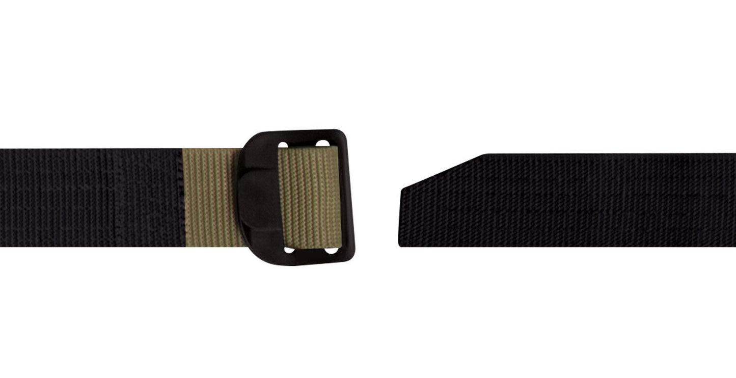 Black Coyote Reversible 1 1/2" Wide Riggers Belt - Airport Friendly Belt