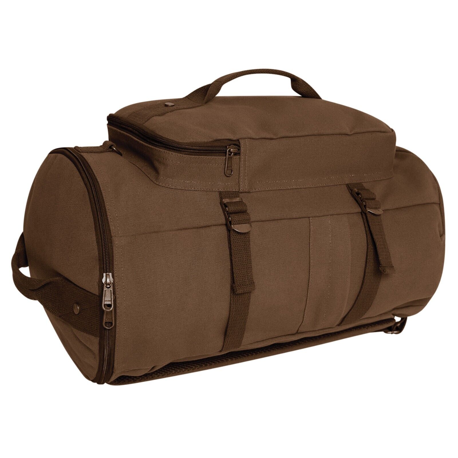duffel bag or backpack for travel Rothco Convertible Canvas Duffle / Backpack - 19 Inches