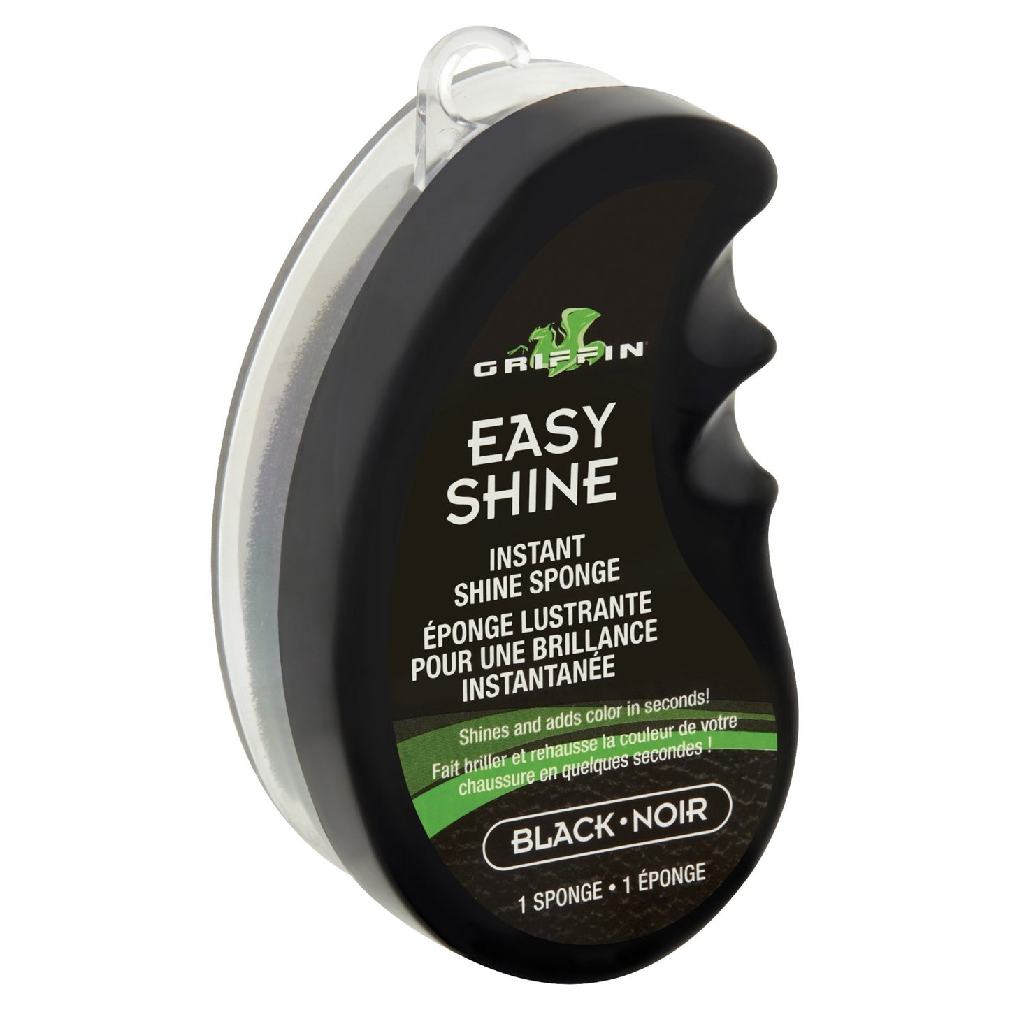 Griffin Easy Shine Sponge - Black/Noir Instant Shoe Polishing Travel Sponge