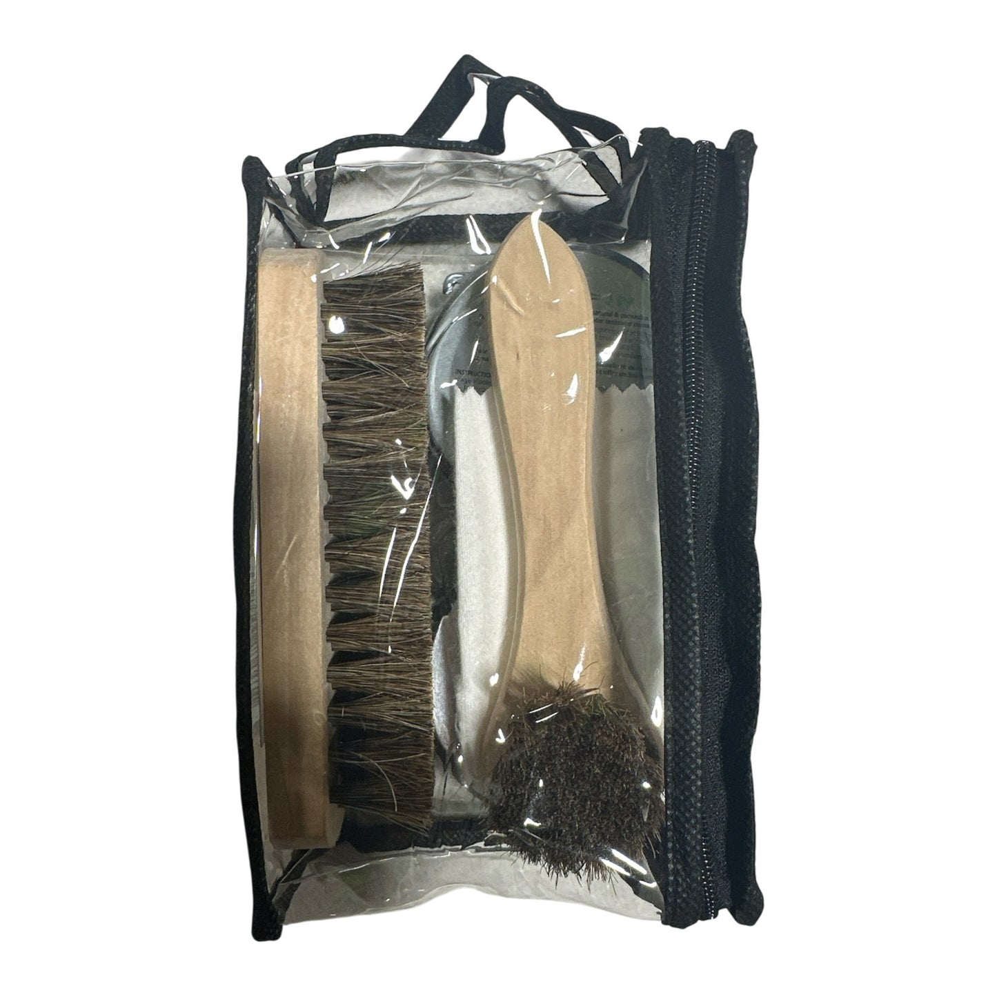 Griffin Travel Shoe Shine Kit - Includes Black Polish, Dauber, Cloth and Brush