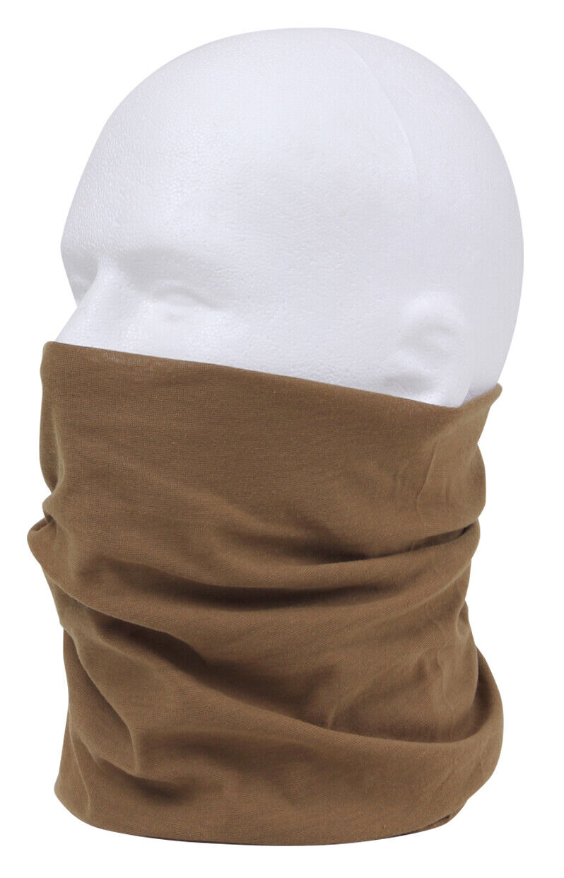 Multi-Use Neck Gaiter and Face Covering Tactical Wrap Lightweight 100% Polyester