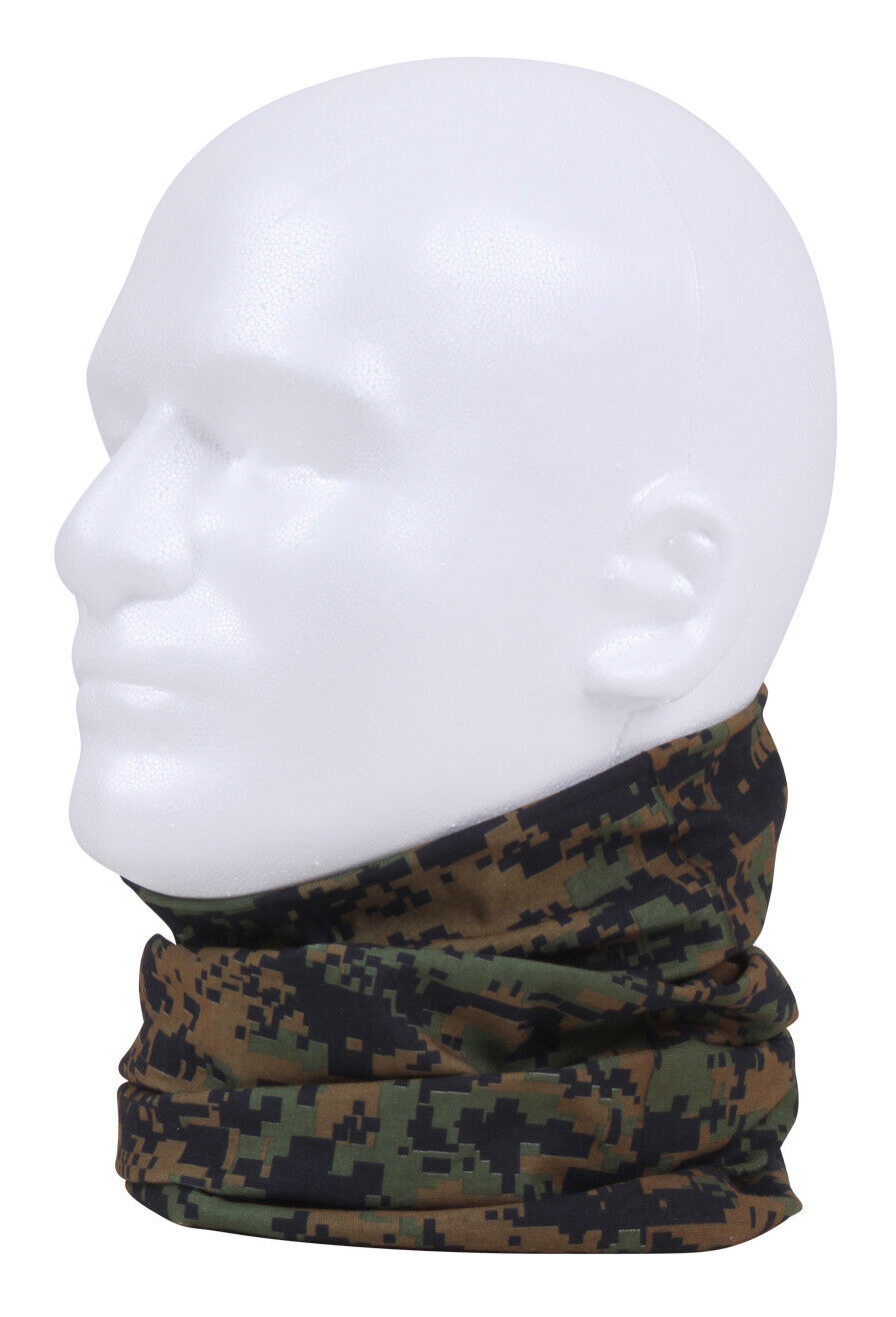 Multi-Use Neck Gaiter and Face Covering Tactical Wrap Lightweight 100% Polyester