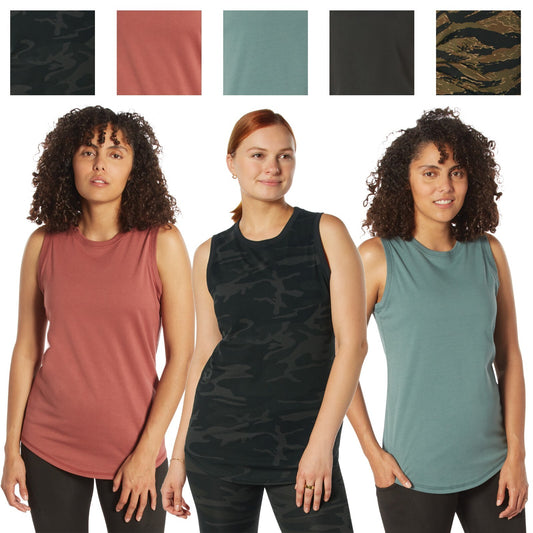 Rothco Womens Essential Moisture Wicking Tank Top 100% Polyester Activewear