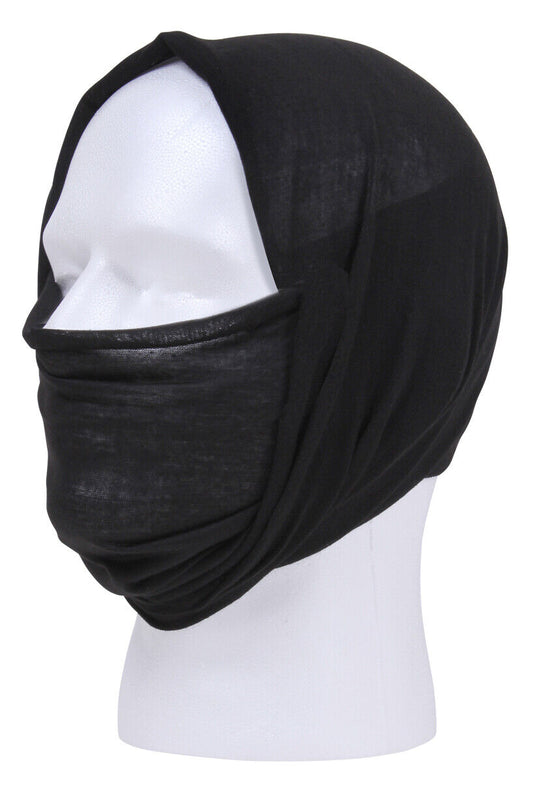 Multi-Use Neck Gaiter and Face Covering Tactical Wrap Lightweight 100% Polyester