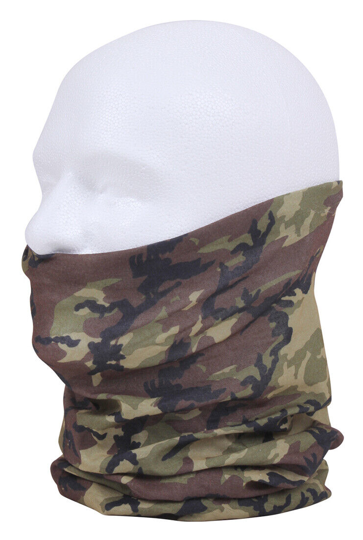 Multi-Use Neck Gaiter and Face Covering Tactical Wrap Lightweight 100% Polyester
