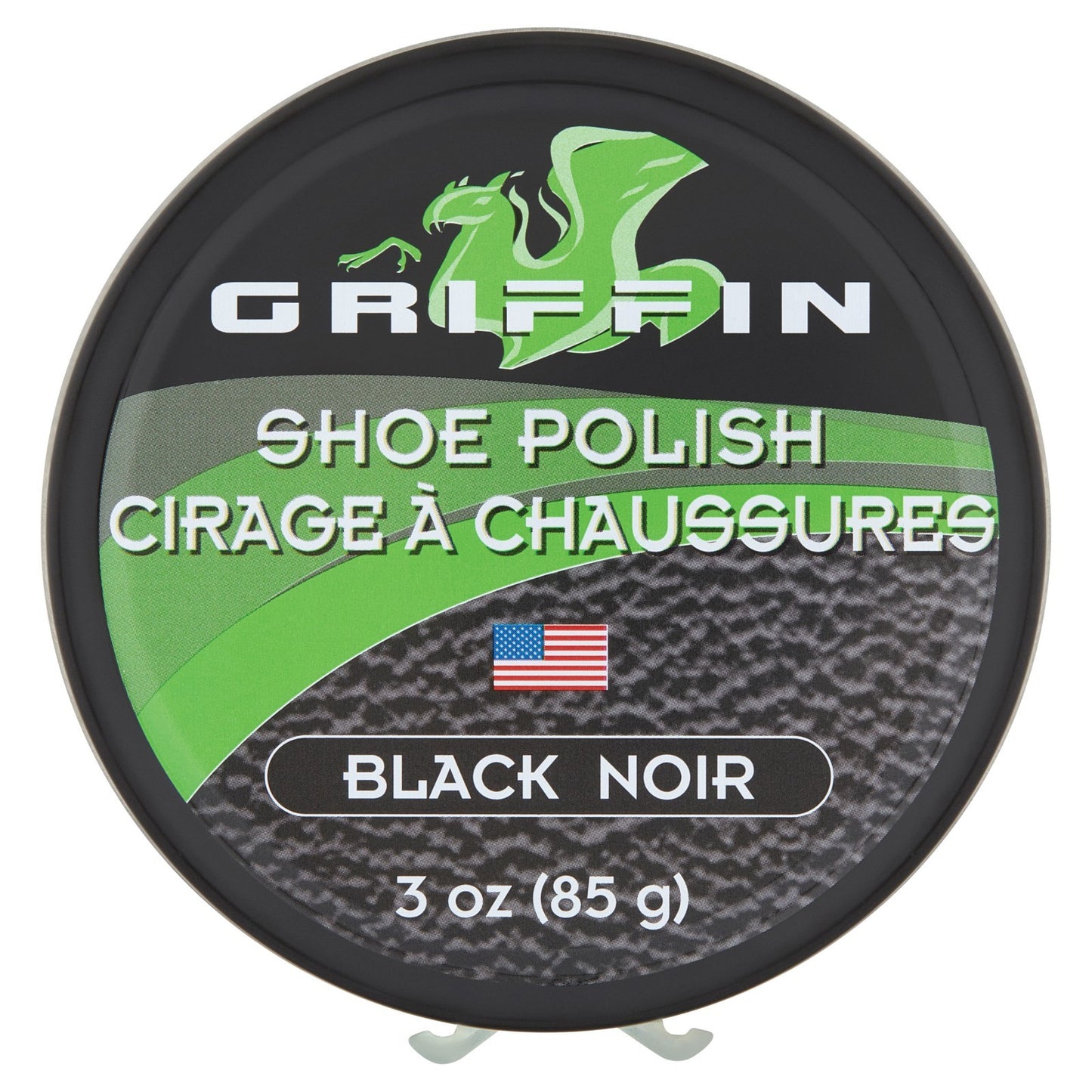 Griffin Shoe Polish Wax in Black or Brown – 3 oz. (85g) Water Resistant Shine