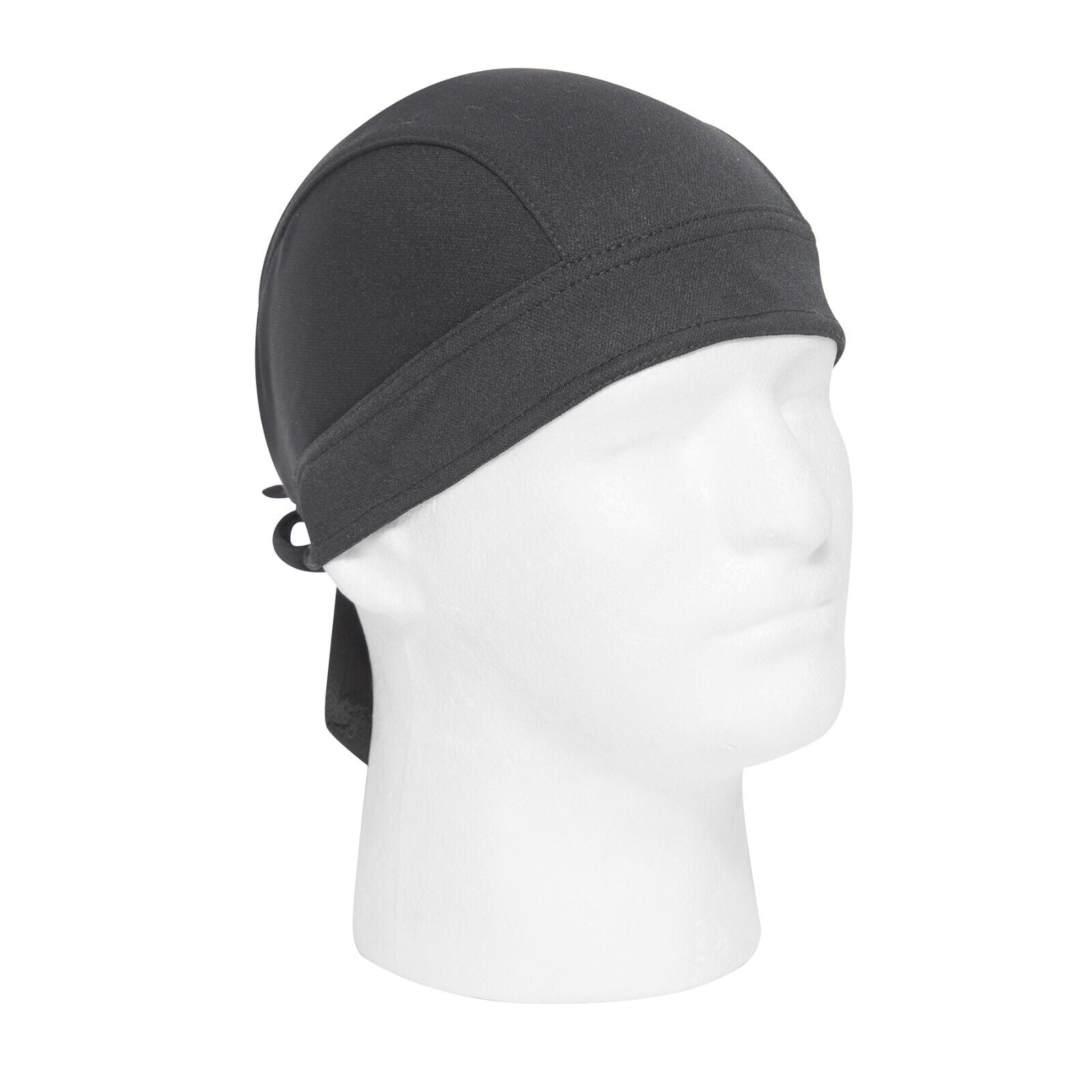 cap to wear under motorcycle helmet Rothco Black Moisture Wicking Headwrap