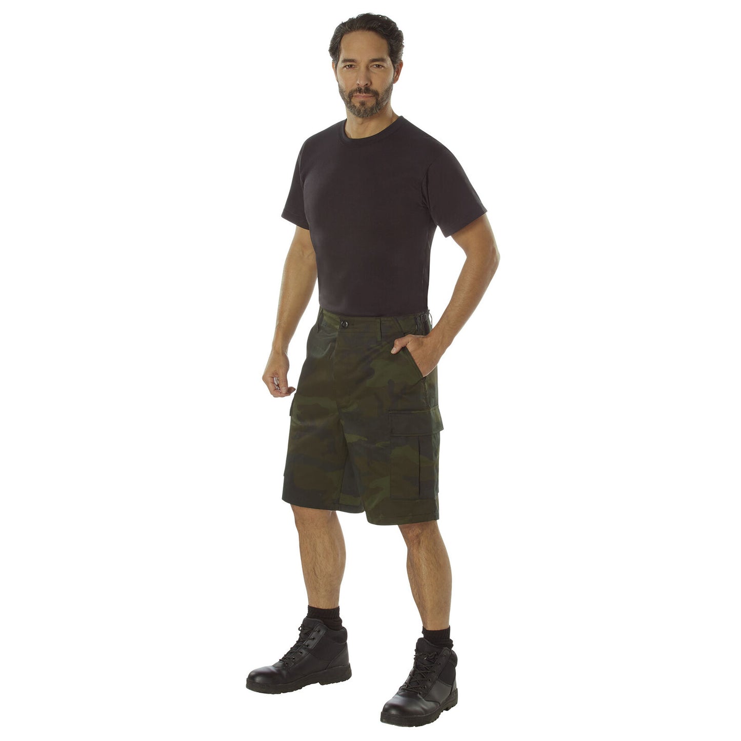 Rothco Men's Midnight Woodland Camo BDU Tactical Shorts