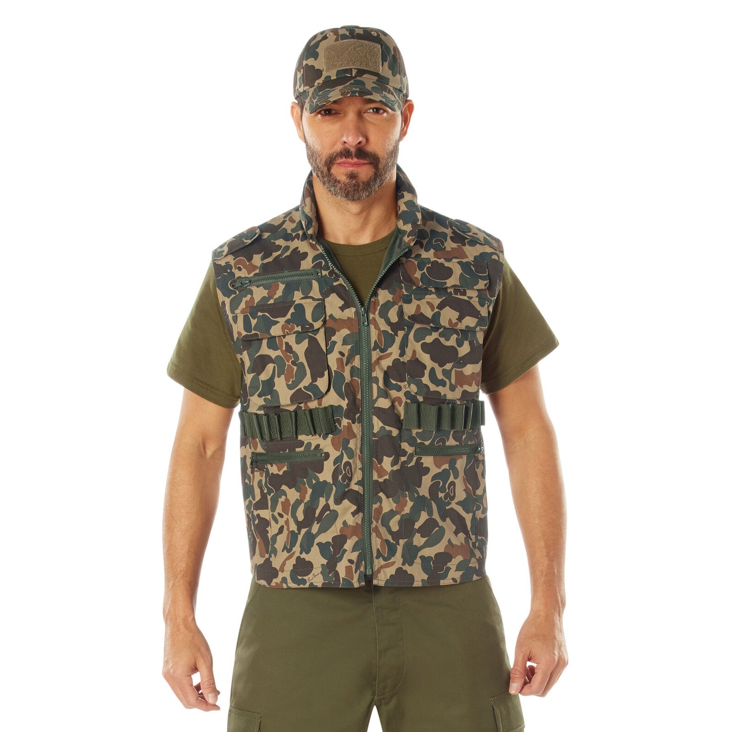 Rothco X Bear Archery Fred Bear Camo Ranger Vest - Tactical Vest w10 Pockets