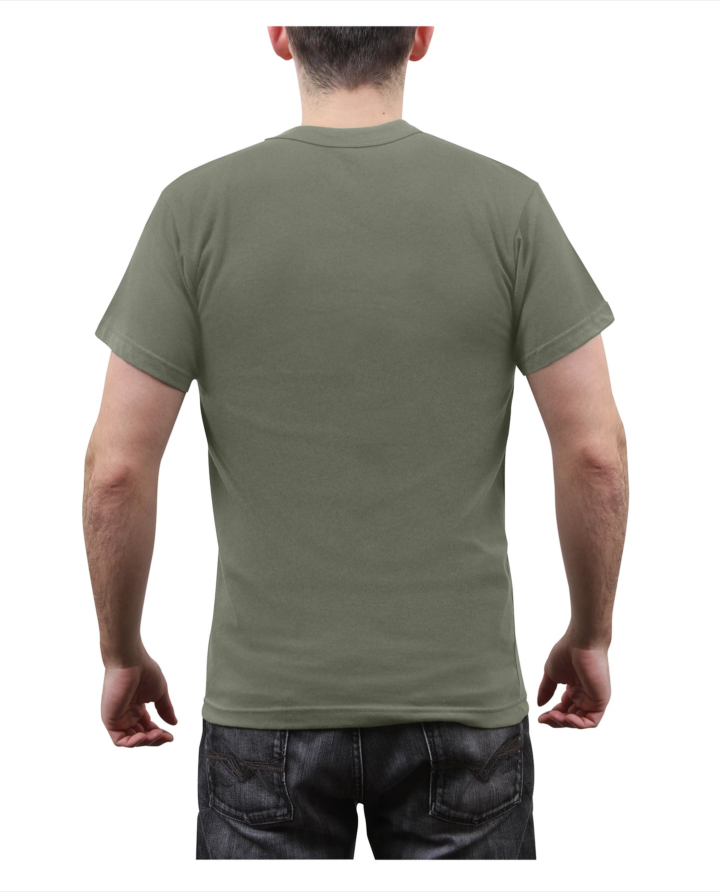 T-Shirt Variety 5 Pack All Five Solid Color 100% Cotton Short Sleeve Tees