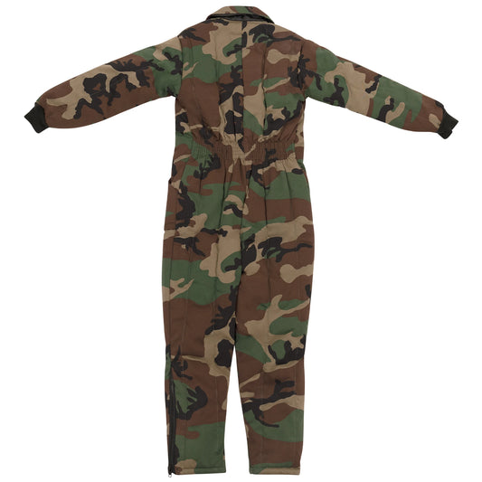 Kids Smokey Branch Camo Insulated Coveralls - Rothco Boys Winter Overalls