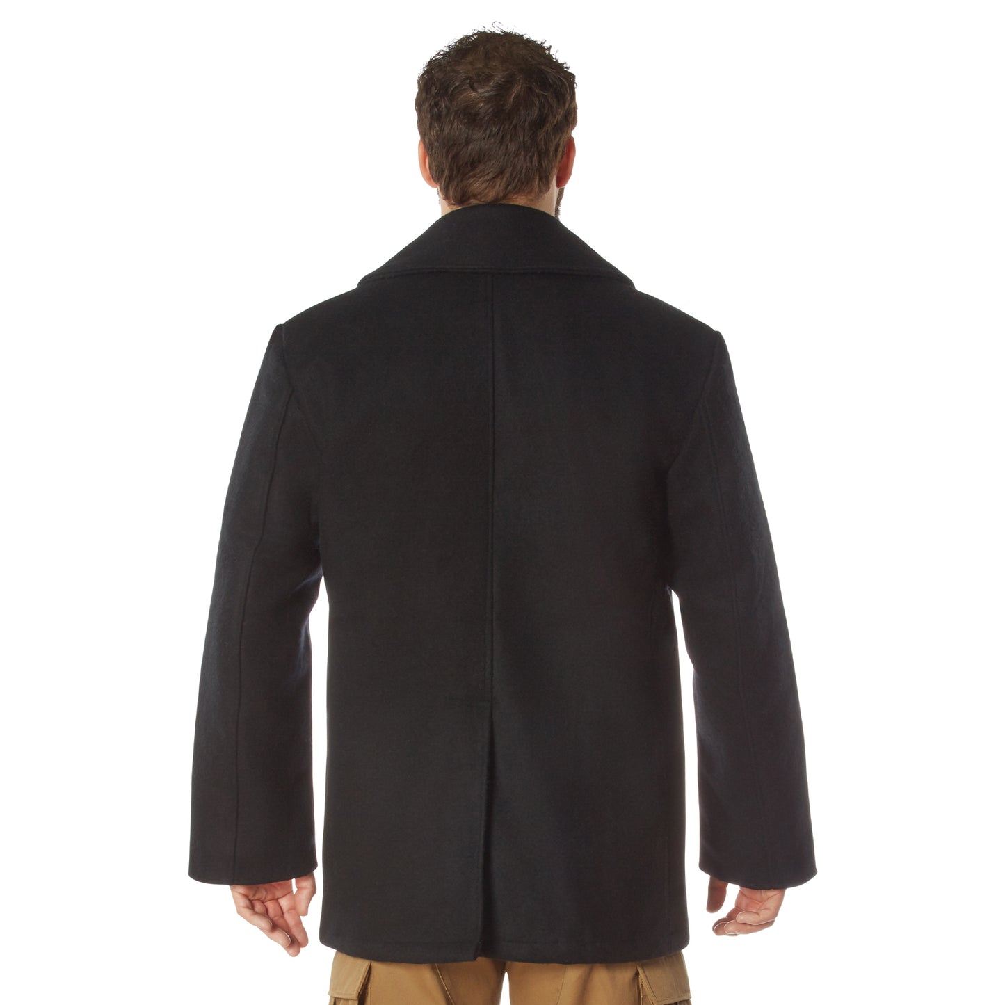 US Navy Type Black Or Navy Blue Wool Blend Peacoat