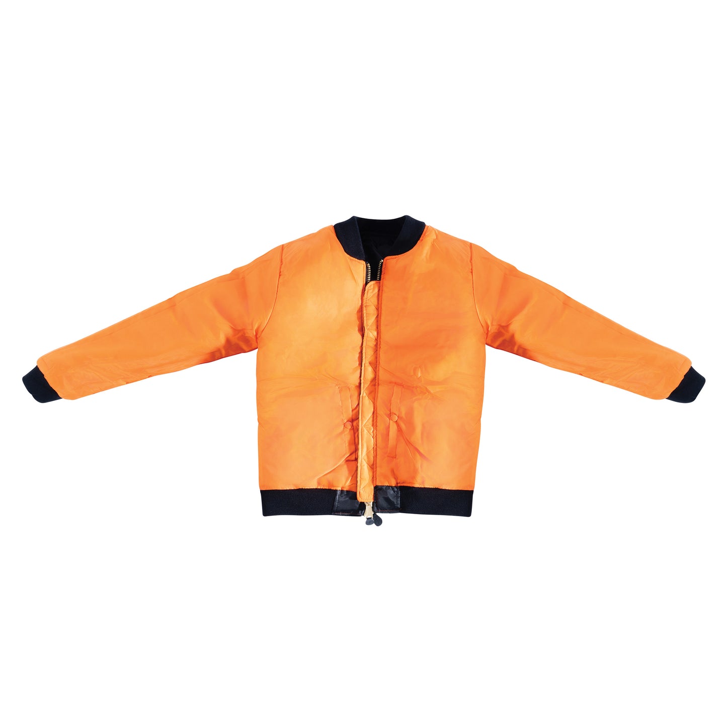 Women's MA-1 Flight Jacket - Black with Reversible Orange Lining Rothco