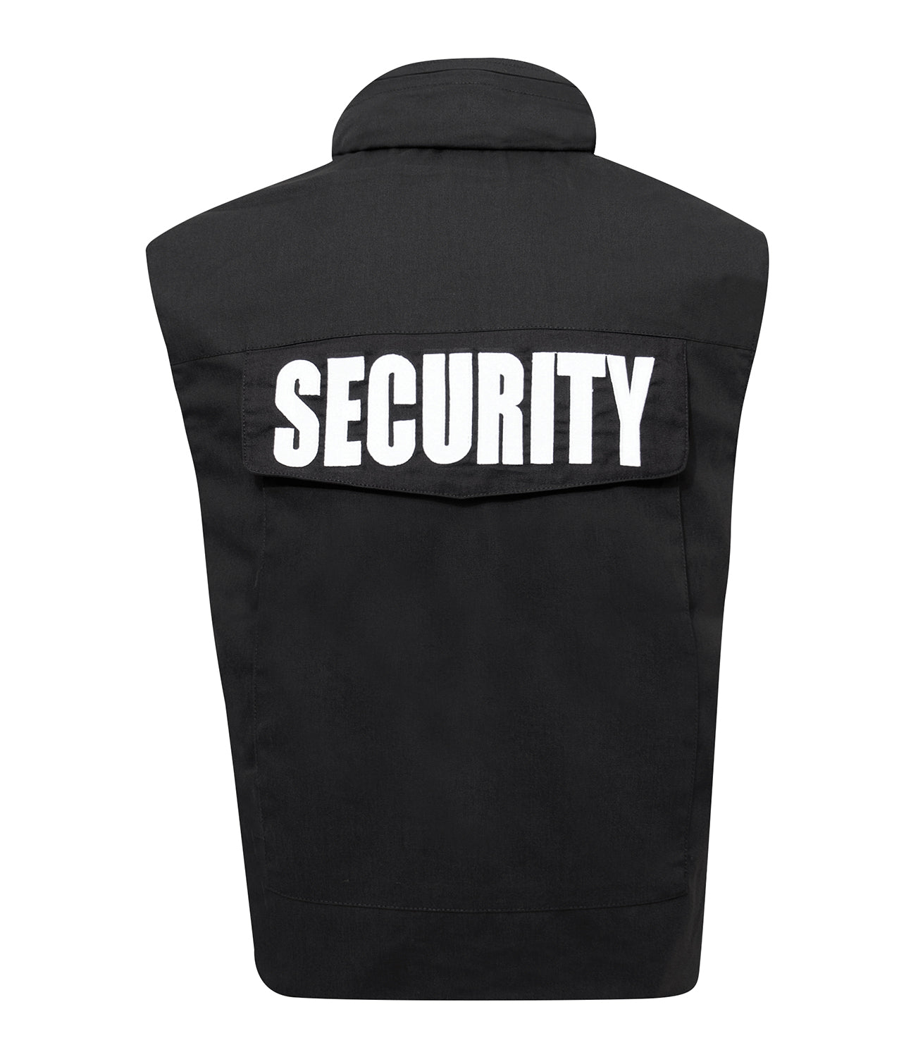 Black SECURITY Ranger Vest Cotton Bouncer Security Guard Hooded Vests