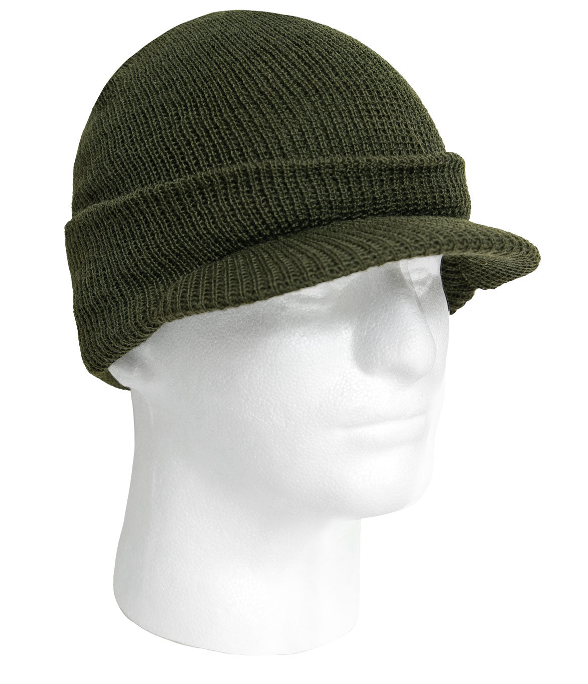 100% Wool Radar Watch Cap with Brim - US Made