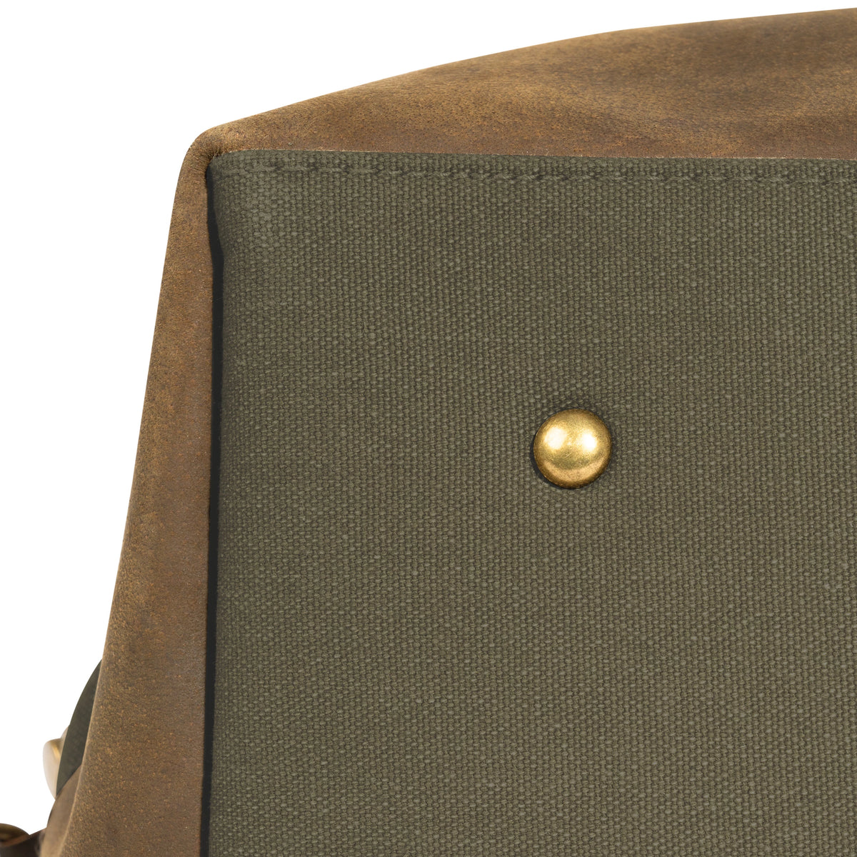 Rothco Extended Weekender Bag - O.D. Canvas Travel Bag w/ Brown Leather Accents
