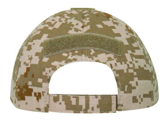 Desert Digital Tan Camouflage Tactical Operator Cap - Patch Area Baseball Hat